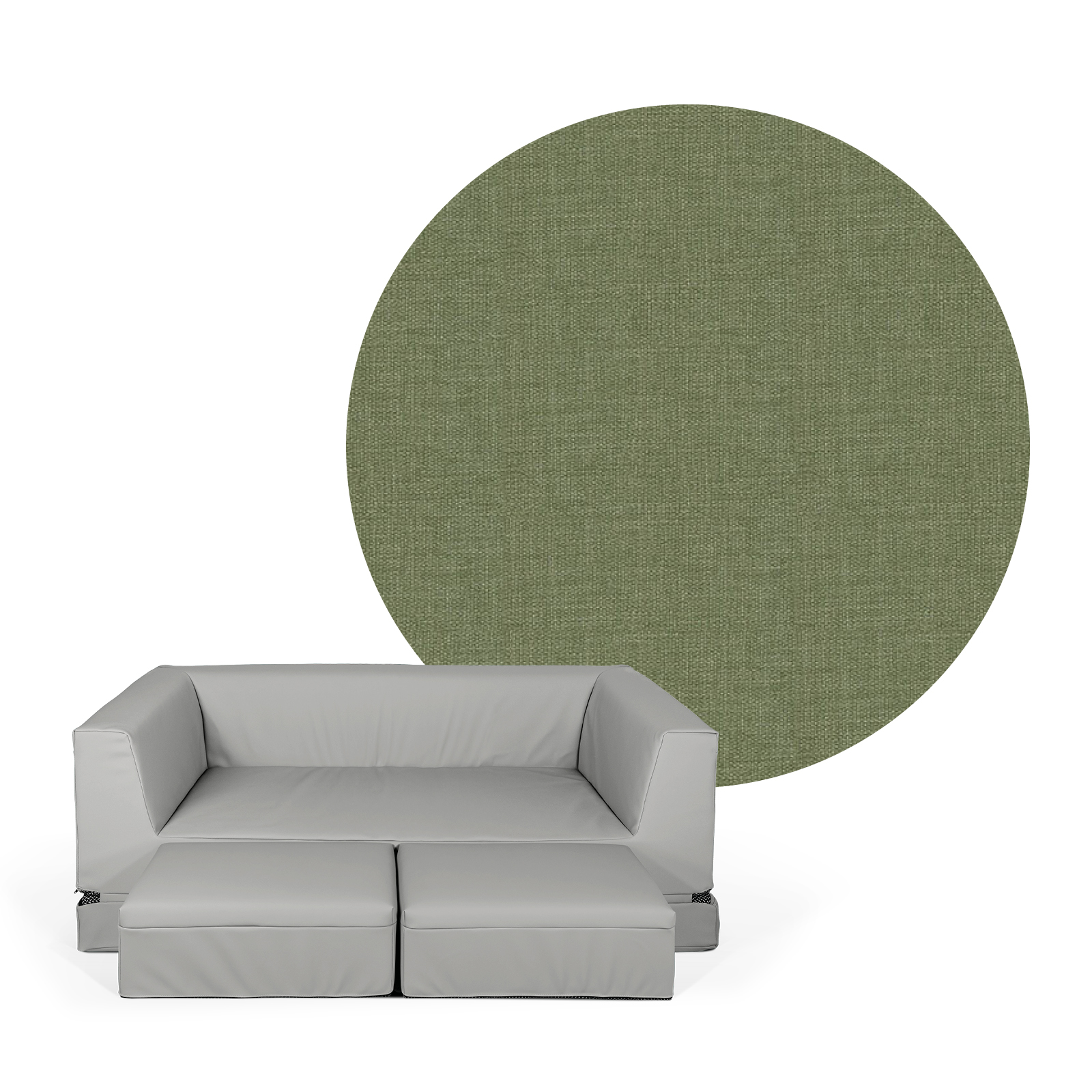 LEONIE Schlafsofa (2 Hocker inklusive)