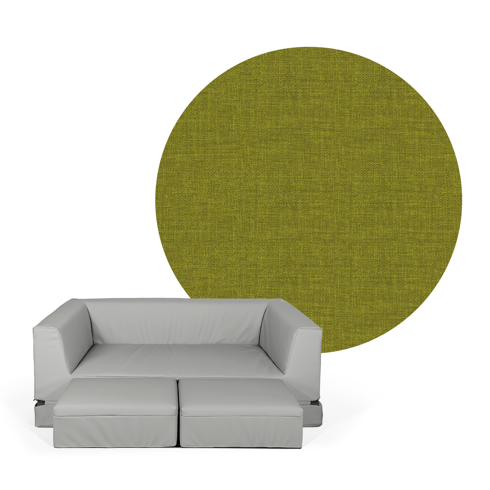 LEONIE Schlafsofa (2 Hocker inklusive)