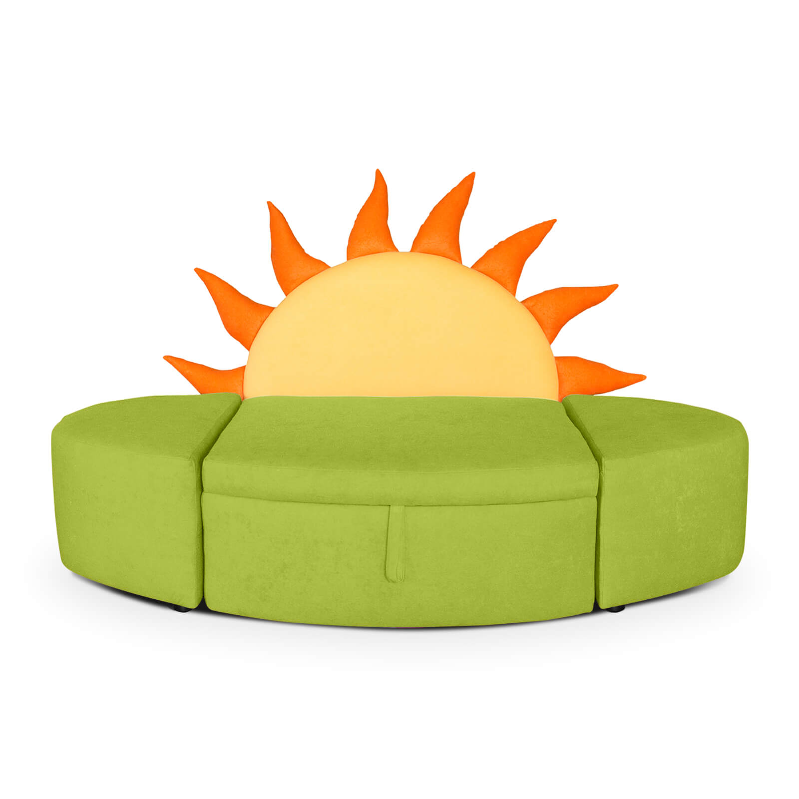 Kindersofa SONNENAUFGANG mit Stauraum