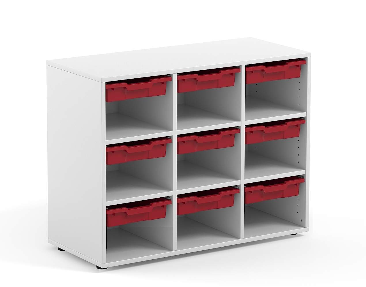 Materialcontainer MERIT mit 9 Boxen