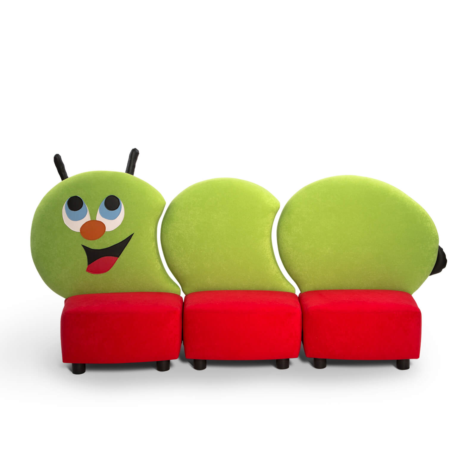 Kindersofa RÄUPCHEN | Modulares 3-teiliges Raupen-Sofa für Krippe & Kita Kindersofa RÄUPCHEN | Modulares 3-teiliges Raupen-Sofa für Krippe & Kita