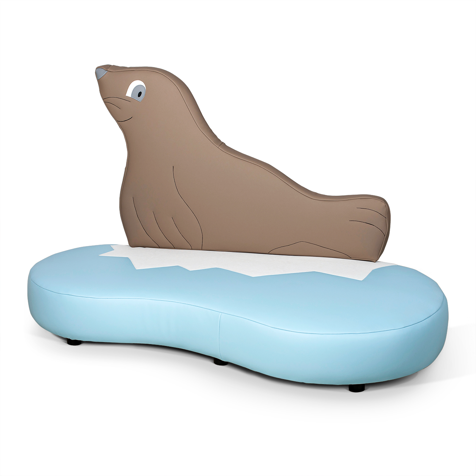 Kindersofa ROBBE | Niedriges Meeres-Sofa für Krippe & Kita Kindersofa ROBBE | Niedriges Meeres-Sofa für Krippe & Kita