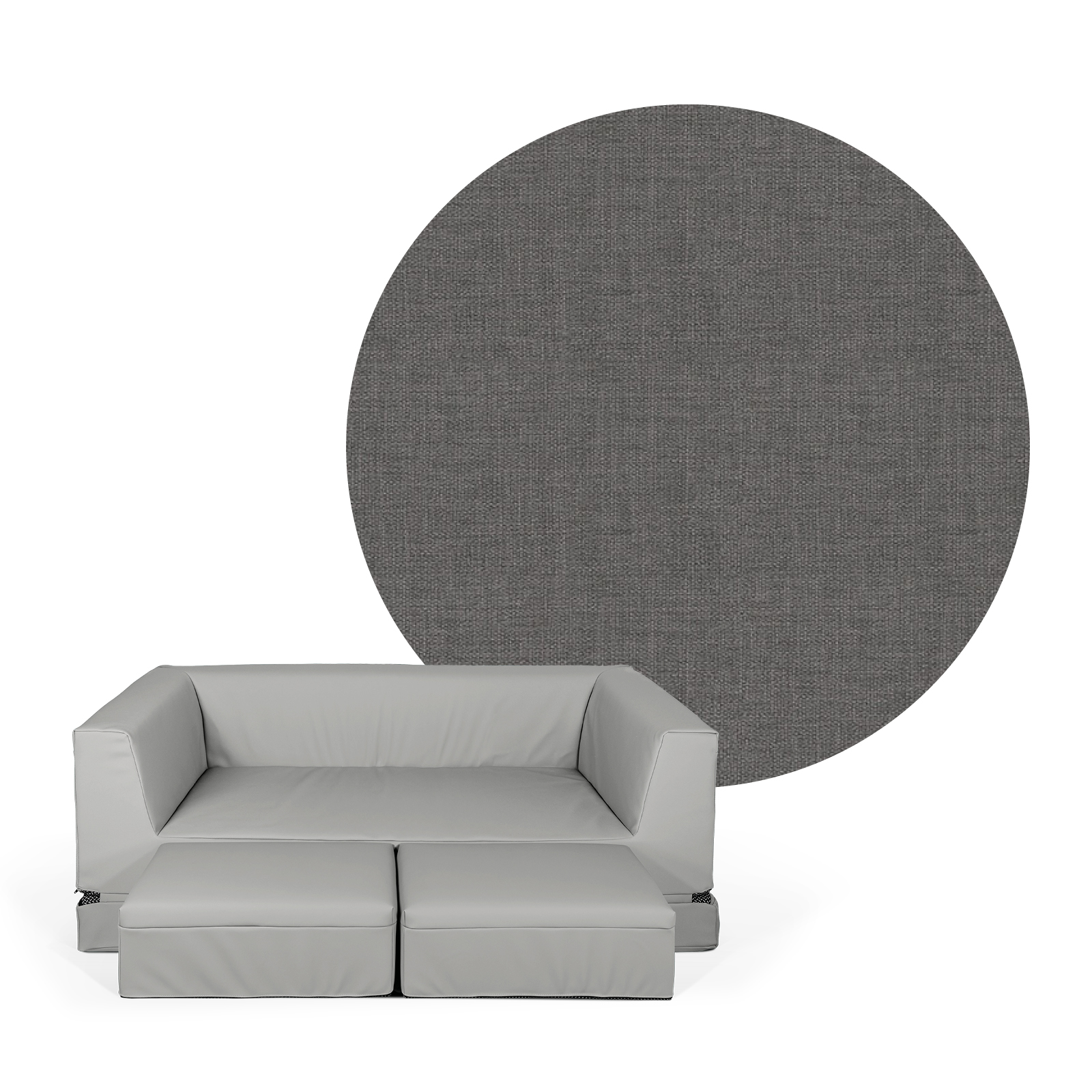 LEONIE Schlafsofa (2 Hocker inklusive)