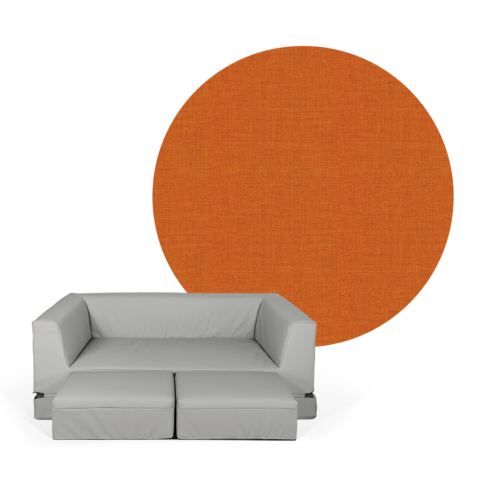 LEONIE Schlafsofa (2 Hocker inklusive)