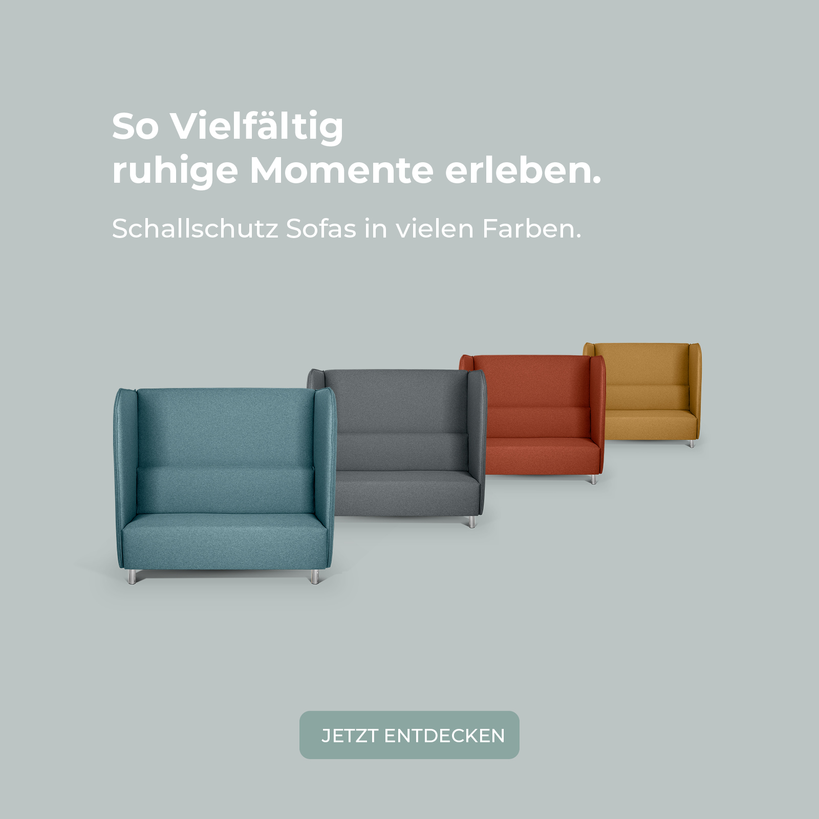 Hochlehner Sofas für eine verbesserte Raumakustik in vielen Farben und Stoffen