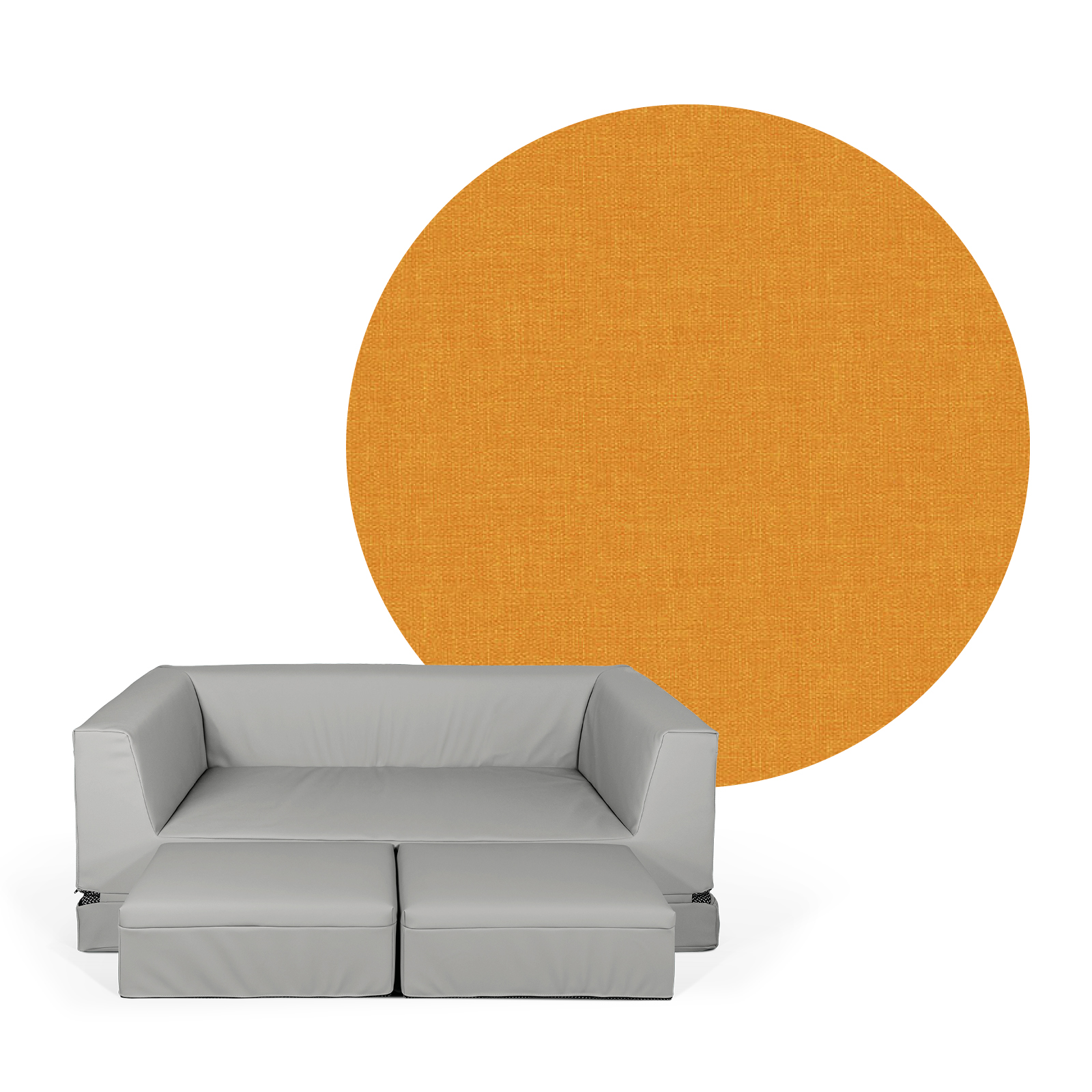 LEONIE Schlafsofa (2 Hocker inklusive)
