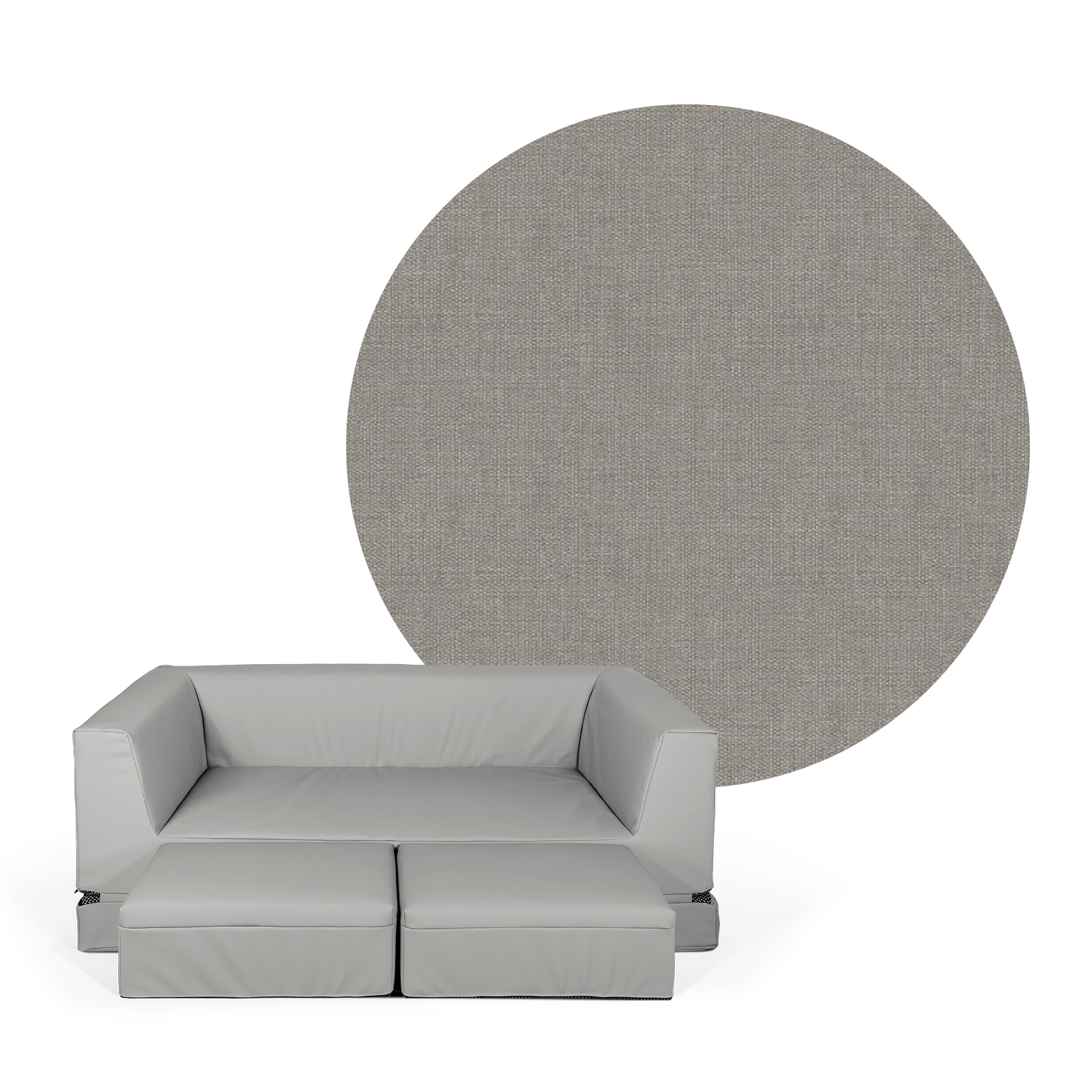LEONIE Schlafsofa (2 Hocker inklusive)