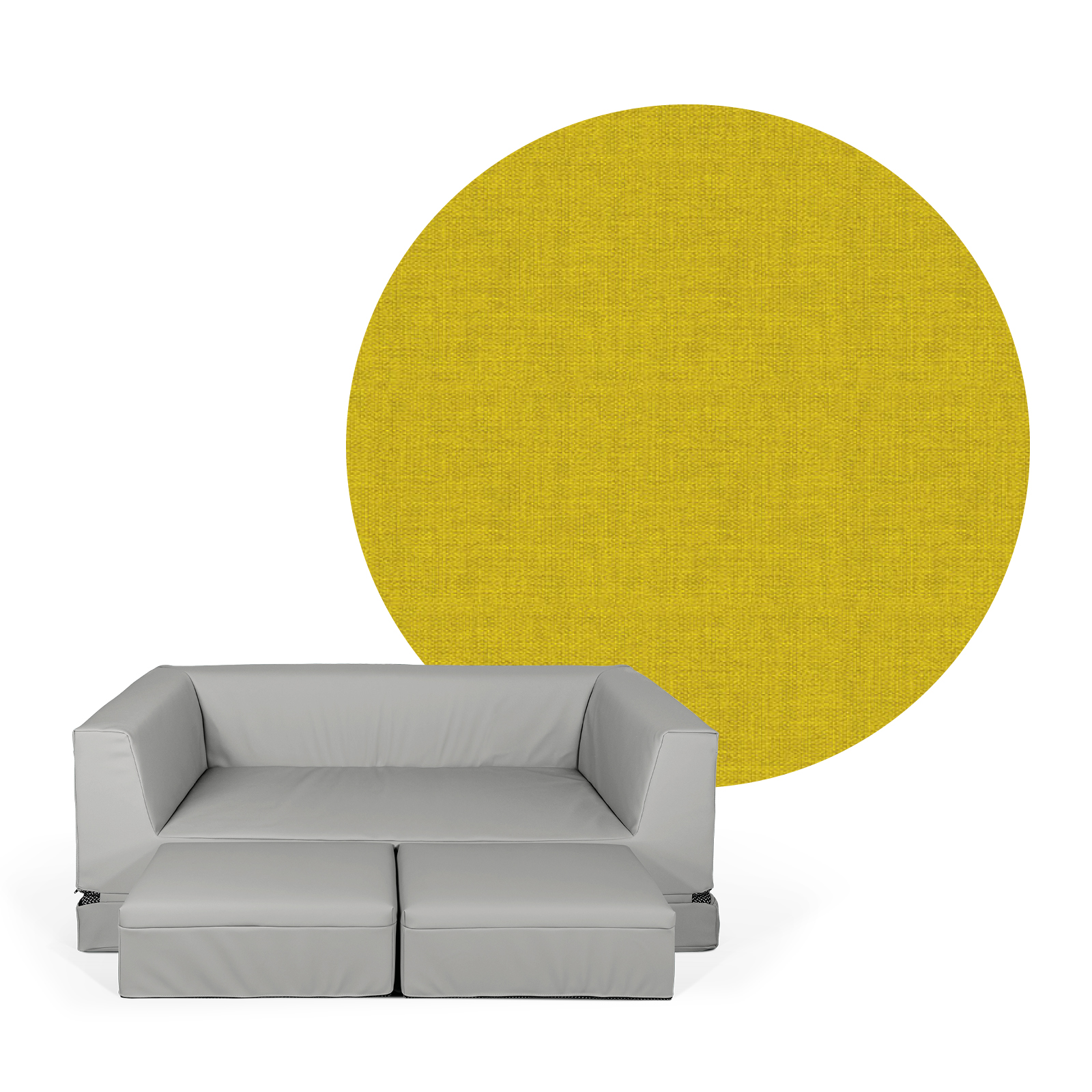 LEONIE Schlafsofa (2 Hocker inklusive)