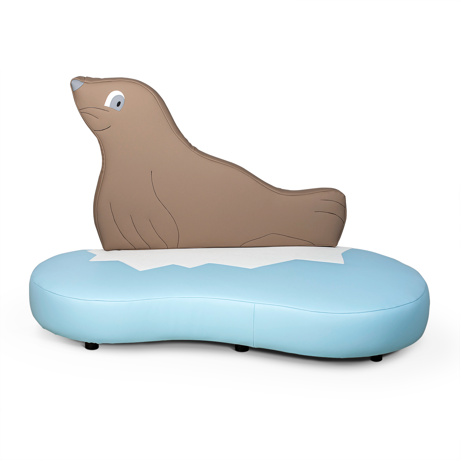Kindersofa ROBBE | Niedriges Meeres-Sofa für Krippe & Kita Kindersofa ROBBE | Niedriges Meeres-Sofa für Krippe & Kita