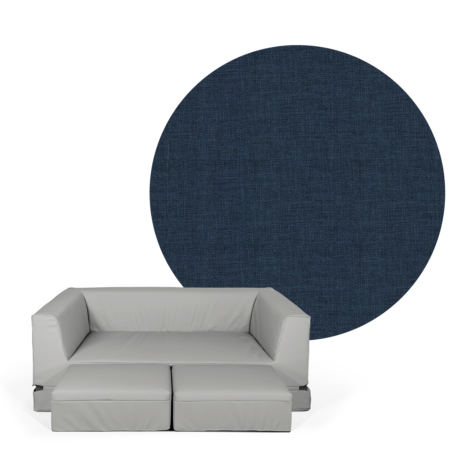 LEONIE Schlafsofa (2 Hocker inklusive)