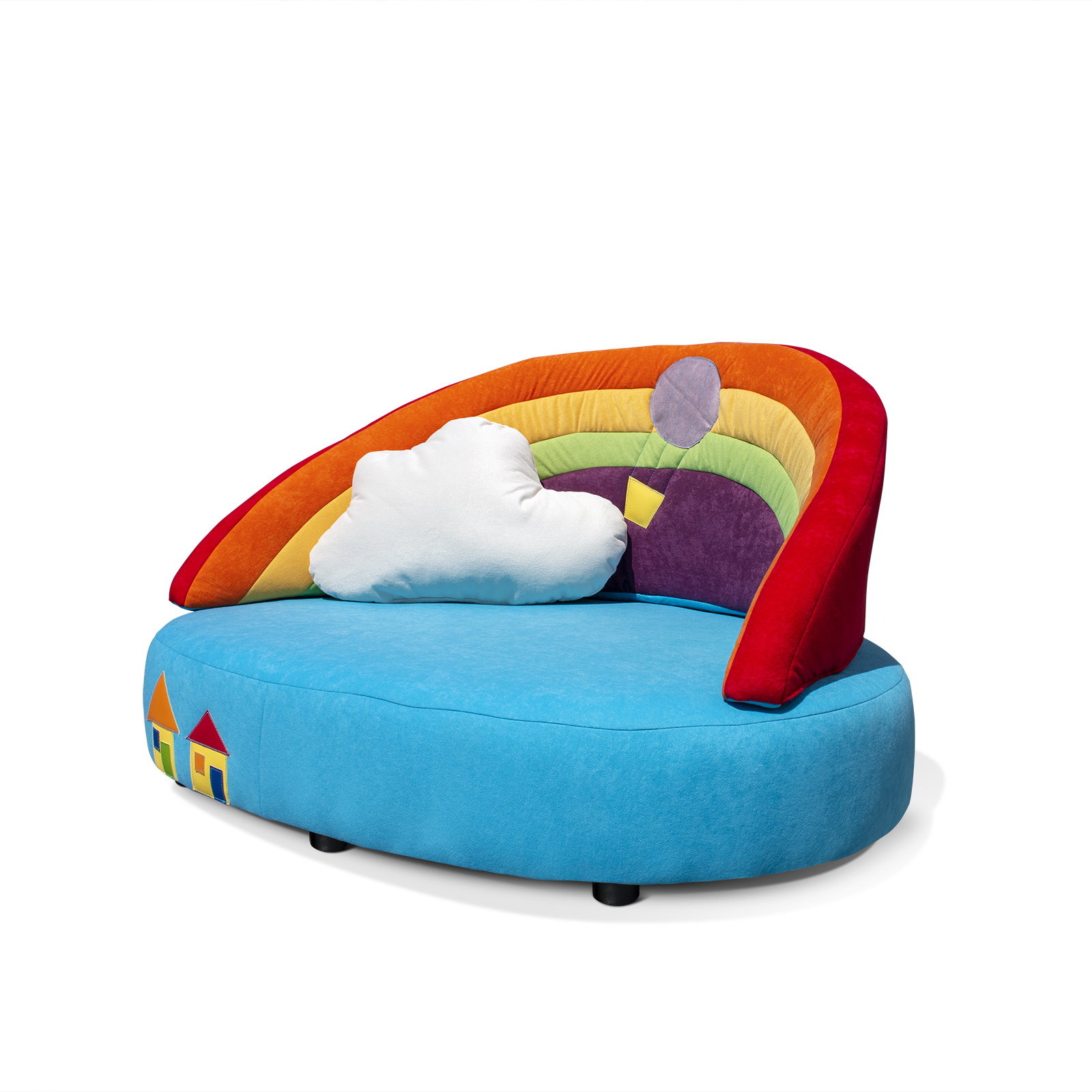 Kindersofa REGENBOGEN | Niedriges Kuschelsofa für Krippe & Kita Kindersofa REGENBOGEN | Niedriges Kuschelsofa für Krippe & Kita