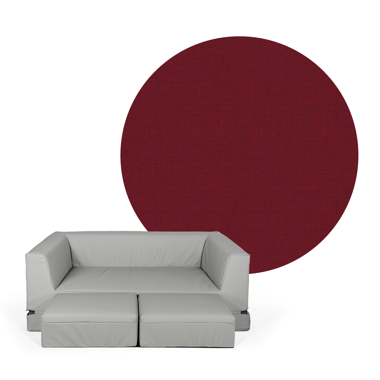 LEONIE Schlafsofa (2 Hocker inklusive)