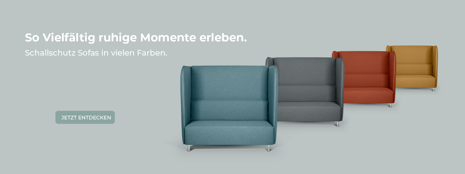 Hochlehner Sofas für eine verbesserte Raumakustik in vielen Farben und Stoffen