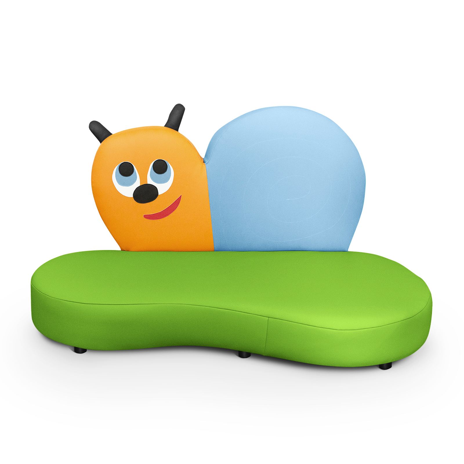 Kindersofa SCHNECKE | Niedriges Schnecken-Sofa für Krippe & Kita Kindersofa SCHNECKE | Niedriges Schnecken-Sofa für Krippe & Kita