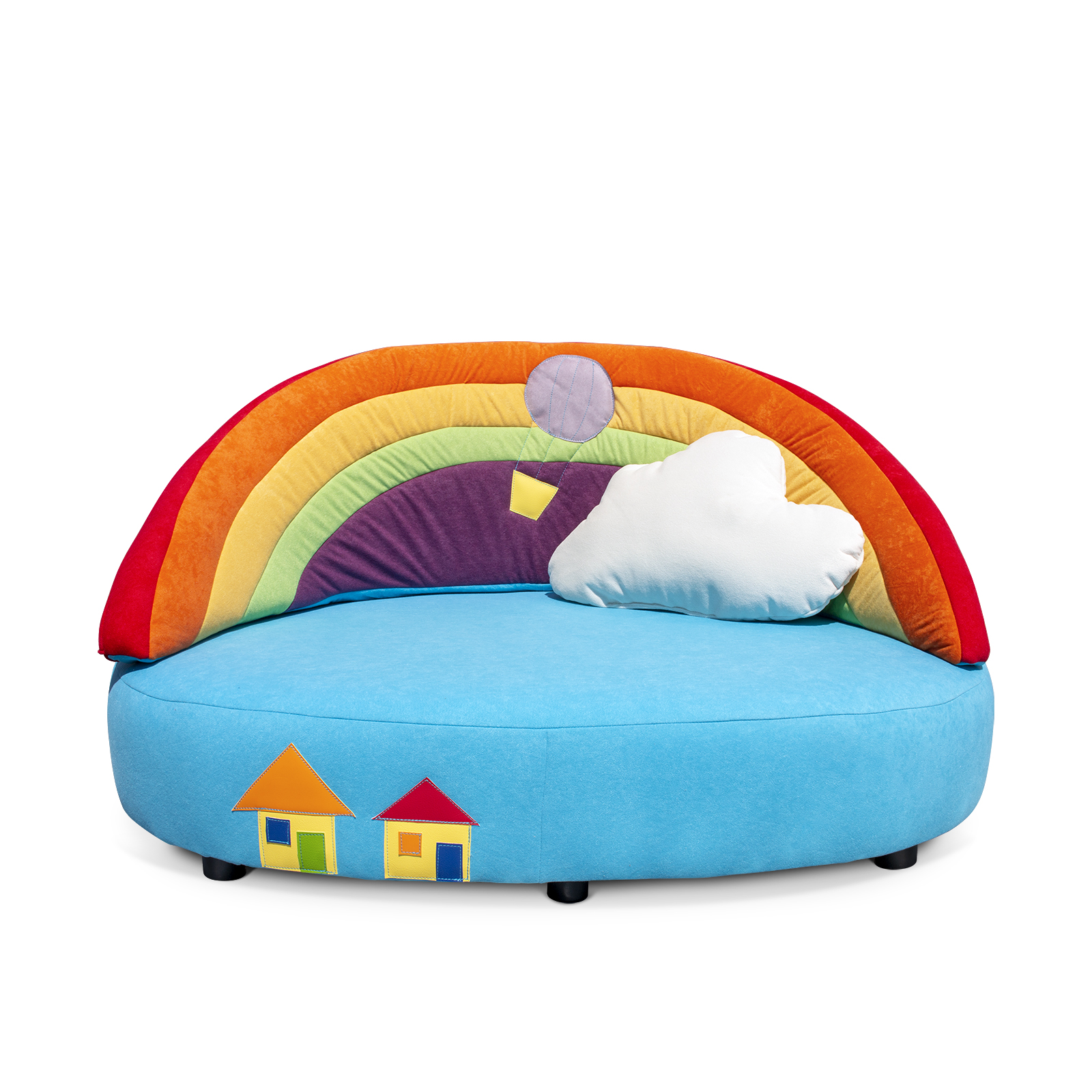 Kindersofa REGENBOGEN | Niedriges Kuschelsofa für Krippe & Kita Kindersofa REGENBOGEN | Niedriges Kuschelsofa für Krippe & Kita