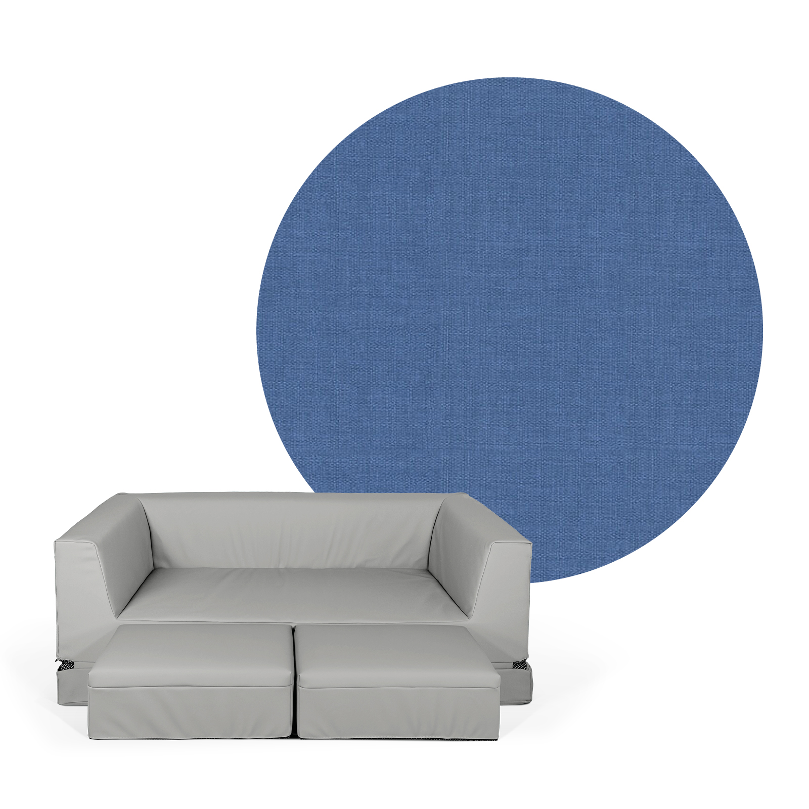 LEONIE Schlafsofa (2 Hocker inklusive)
