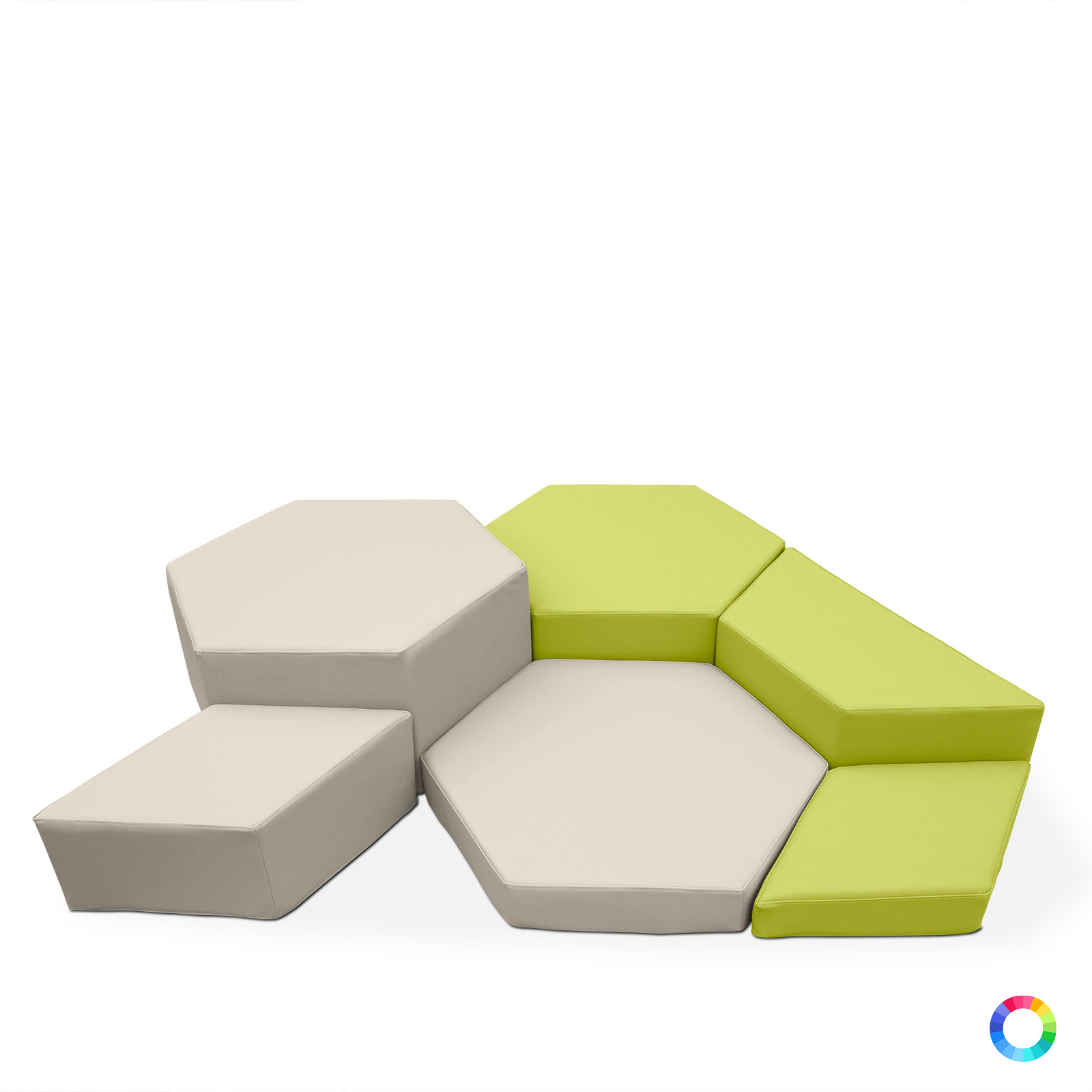 WABE Bewegungslandschaft 6-teilig | Modulares Podest-Set für Kindergarten & Kita WABE Bewegungslandschaft 6-teilig | Modulares Podest-Set für Kindergarten & Kita